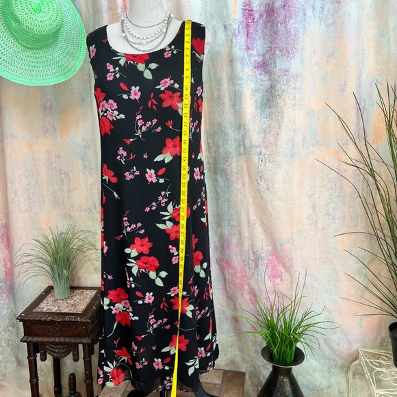 πStudio One Georgette Fabric Floral Sleeveless Midi Dress - Picture 5 of 15